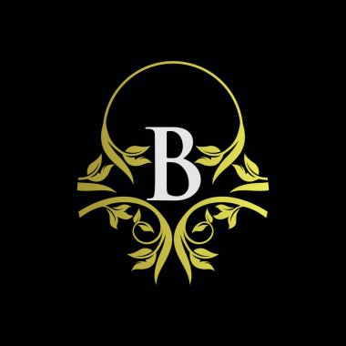 Düğün monogram logo şablonları koleksiyonu Premium Vektörü