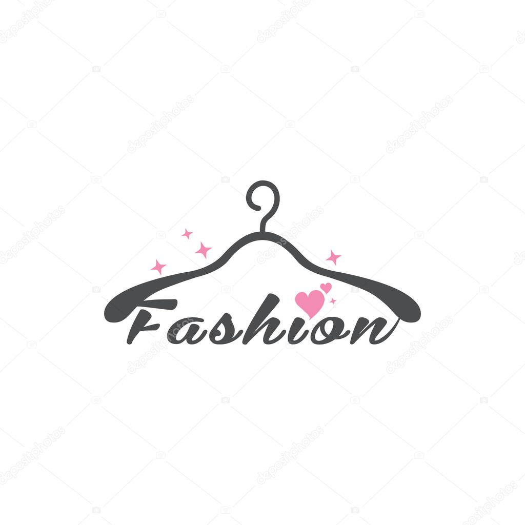 Vector fashion store logo vector with unique and line art concept