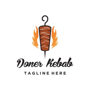 Restoran için modern konsept logo tasarım element vektörü