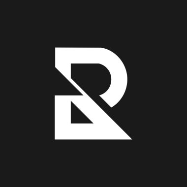 Harf R tasarım fikri modern iş konseptiyle