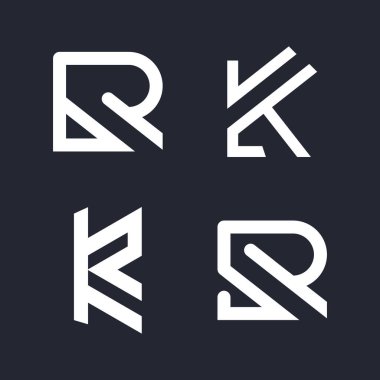 Modern iş konseptine sahip KR tasarım fikri