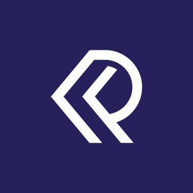 Harf R tasarım fikri modern iş konseptiyle