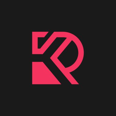 Harf R tasarım fikri modern iş konseptiyle