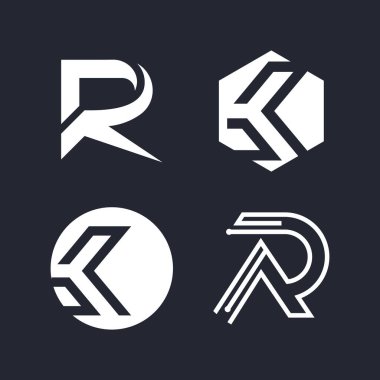 Modern iş konseptine sahip KR tasarım fikri