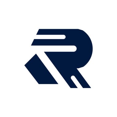 İş için R R harfi logo şablonu simgeleri