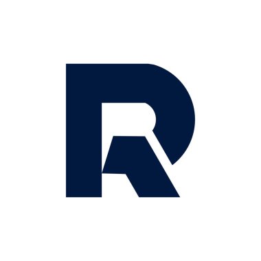 İş için R R harfi logo şablonu simgeleri