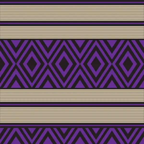 正方形のパターンは紫と黒のアウトラインを交互に持っています — ストックベクタ