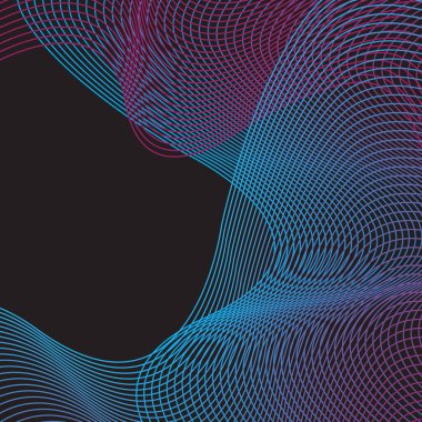 Eğri çizgilerle soyut arkaplan