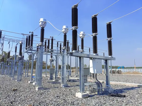 High voltage transformer and fire wall with electrical circuit poles