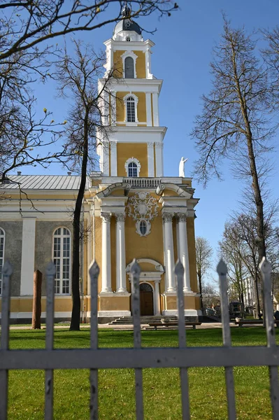Боковий Фасад Міського Собору Паневіс Литва — стокове фото