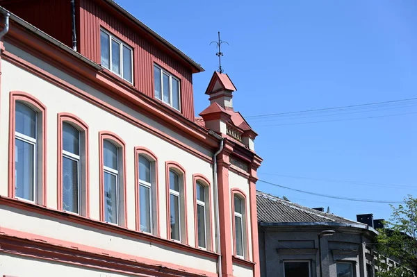 古い町の建物 パネヴィス リトアニアの断片 — ストック写真