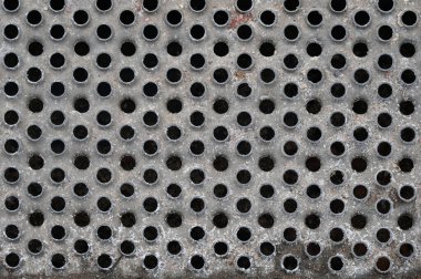 Eski paslı metal plaka