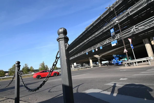 Parkeringsplats Vid Den Stora Prix Världsarvet Plats Staden — Stockfoto