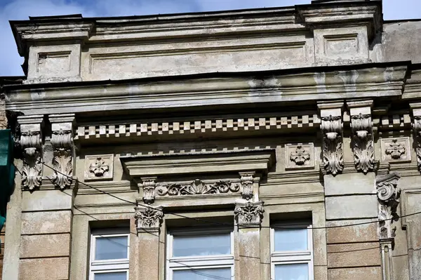 Фасад Старого Здания Вильнюсе — стоковое фото