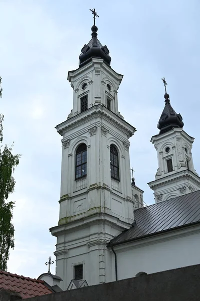 Церква Переображення Святий Дух Святого Хреста Марихампол Литва — стокове фото