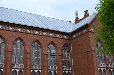 Eski kırmızı tuğla kilise sasnava, Litvanya