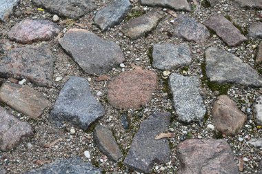 Taş kaldırım dokusu. kaldırım taşı kaldırım arkaplanı.
