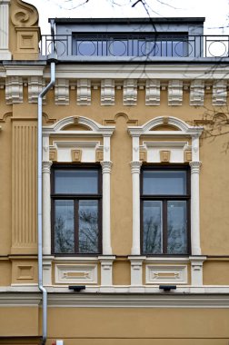 Kaunas, Litvanya 'da eski bir evin cephesi