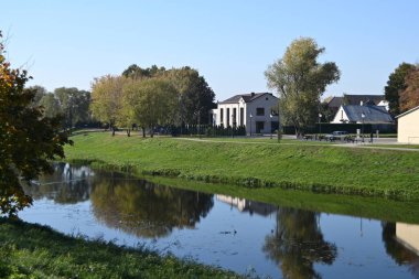 Litvanya 'nın küçük bir köyü, Kaunas.