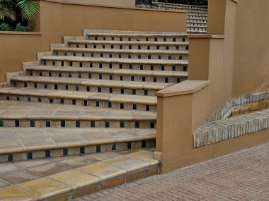 Şehirdeki merdivenler Costa adeje, tenerife, İspanya