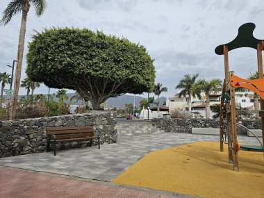 Şehrin güzel manzarası Costa adeje, tenerlife