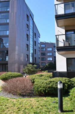 Modern mimari, apartman binası, modern apartman