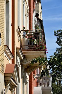 Vilnius, Litvanya şehir merkezinde bir bina.