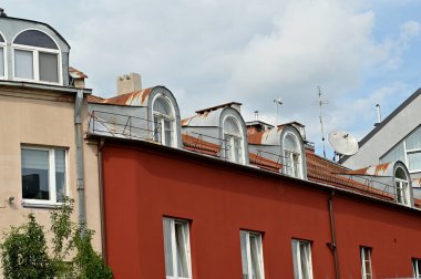 Litvanya 'nın Kaunas şehrinde eski bir bina.