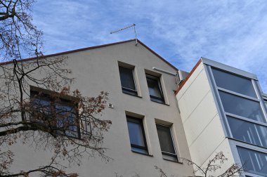 Şehir cephelerinin manzarası