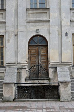 Vilnius, Litvanya 'daki eski ahşap ev