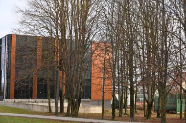 Hollanda Eyaleti Üniversitesi 'nin inşaatı ve inşaatı.