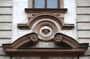 Bir binanın ön cephesi, vilnius, Litvanya