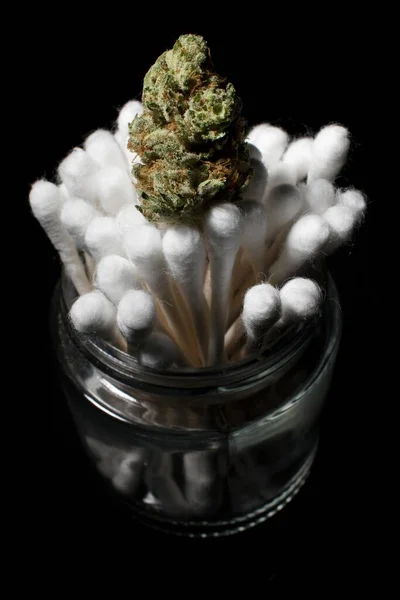 Cannabis Wattenstaafjes — Stockfoto