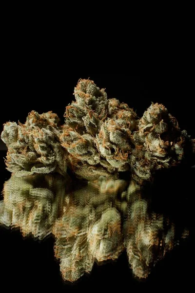 Cannabis Sullo Specchio — Foto Stock