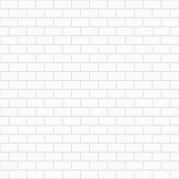 White Brick Wall Concrete Texture Background — Stock Vector
