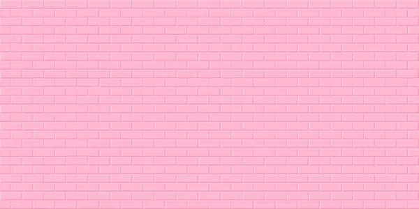 Pembe tuğla duvar arkaplanı, soyut geometrik kusursuz desen tasarımı, Vektör illüstrasyonu