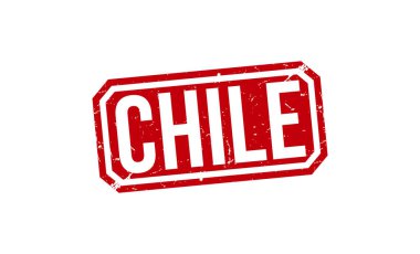 Chile Red Rubber Stamp vector design.