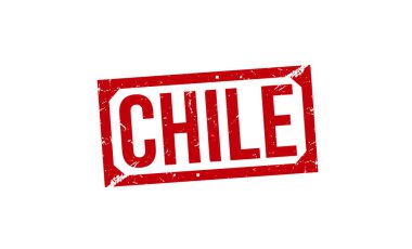 Chile Red Rubber Stamp vector design.