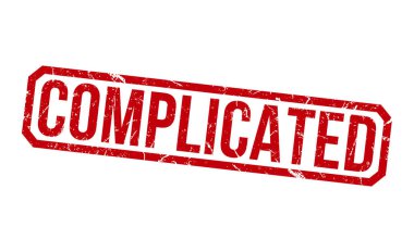 Complicated rubber stamp vector illustration on white background.