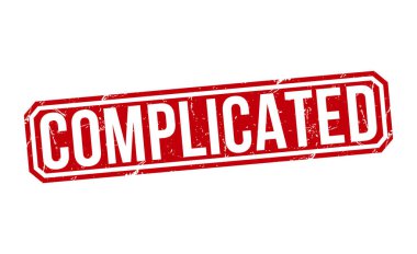 Complicated Red Rubber Stamp vector design.