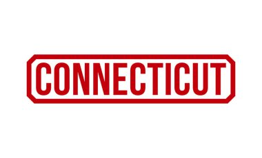 Connecticut Red Rubber Stamp vector design.