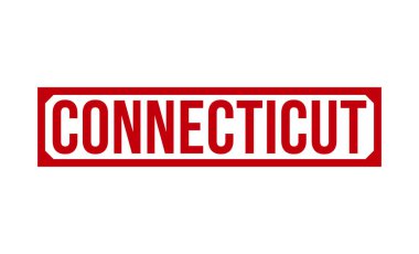 Connecticut Red Rubber Stamp vector design.
