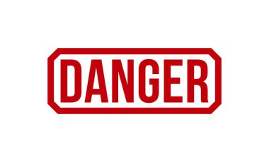 Danger rubber stamp on white background. Danger Rubber Stamp.