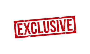 exclusive stamp red rubber stamp on white background. exclusive stamp sign