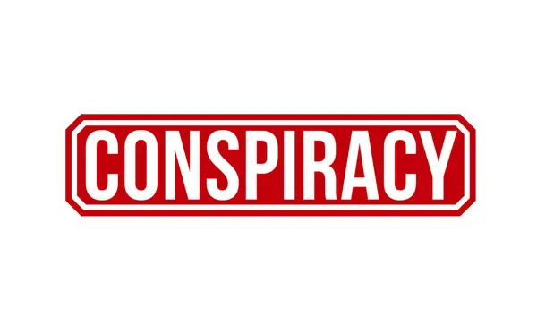 Conspiracy stamp red rubber stamp on white background. Conspiracy stamp sign. Conspiracy stamp.
