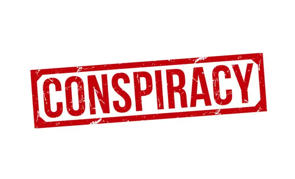 Conspiracy rubber stamp vector illustration on white background. Conspiracy rubber stamp.