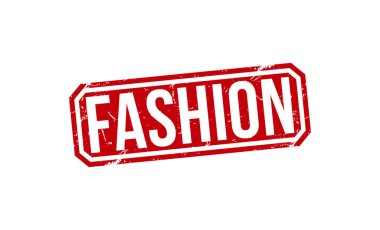 fashion Red Rubber Stamp vector design.