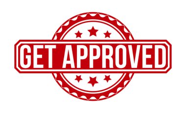 Get Approved rubber stamp vector illustration on white background. Get Approved rubber stamp.