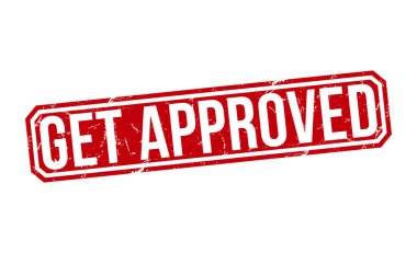 Get Approved rubber stamp vector illustration on white background. Get Approved rubber stamp.