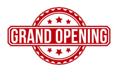 Grand Opening stamp red rubber stamp on white background. Grand Opening stamp sign. Grand Opening stamp.